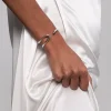 The Frankie Shop Fay Andrada Lasso Cuff Silver Clearance