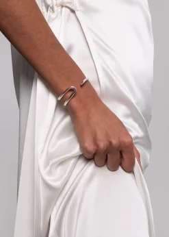 The Frankie Shop Fay Andrada Lasso Cuff Silver Clearance