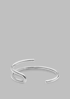 The Frankie Shop Fay Andrada Lasso Cuff Silver Clearance