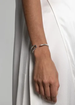 The Frankie Shop Fay Andrada Lasso Cuff Silver Clearance