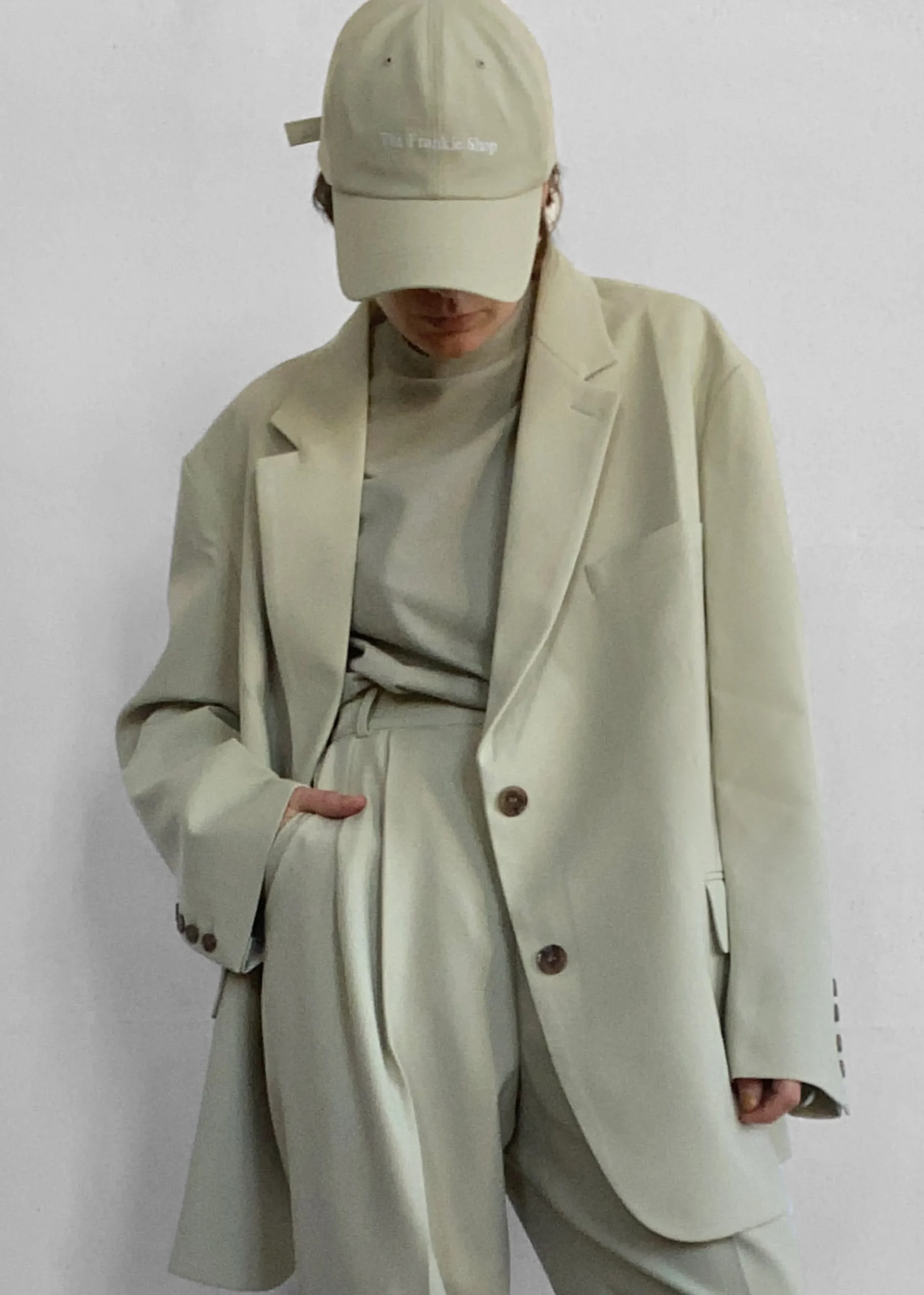 The Frankie Shop Frankie Baseball Cap Sage Sale