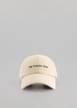 The Frankie Shop Frankie Boiled Wool Baseball Cap Beige