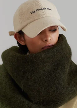 The Frankie Shop Frankie Boiled Wool Baseball Cap Beige