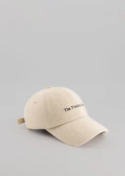 The Frankie Shop Frankie Boiled Wool Baseball Cap Beige