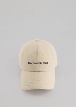 The Frankie Shop Frankie Boiled Wool Baseball Cap Beige