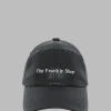 The Frankie Shop Frankie Faux Leather Baseball Cap Black New