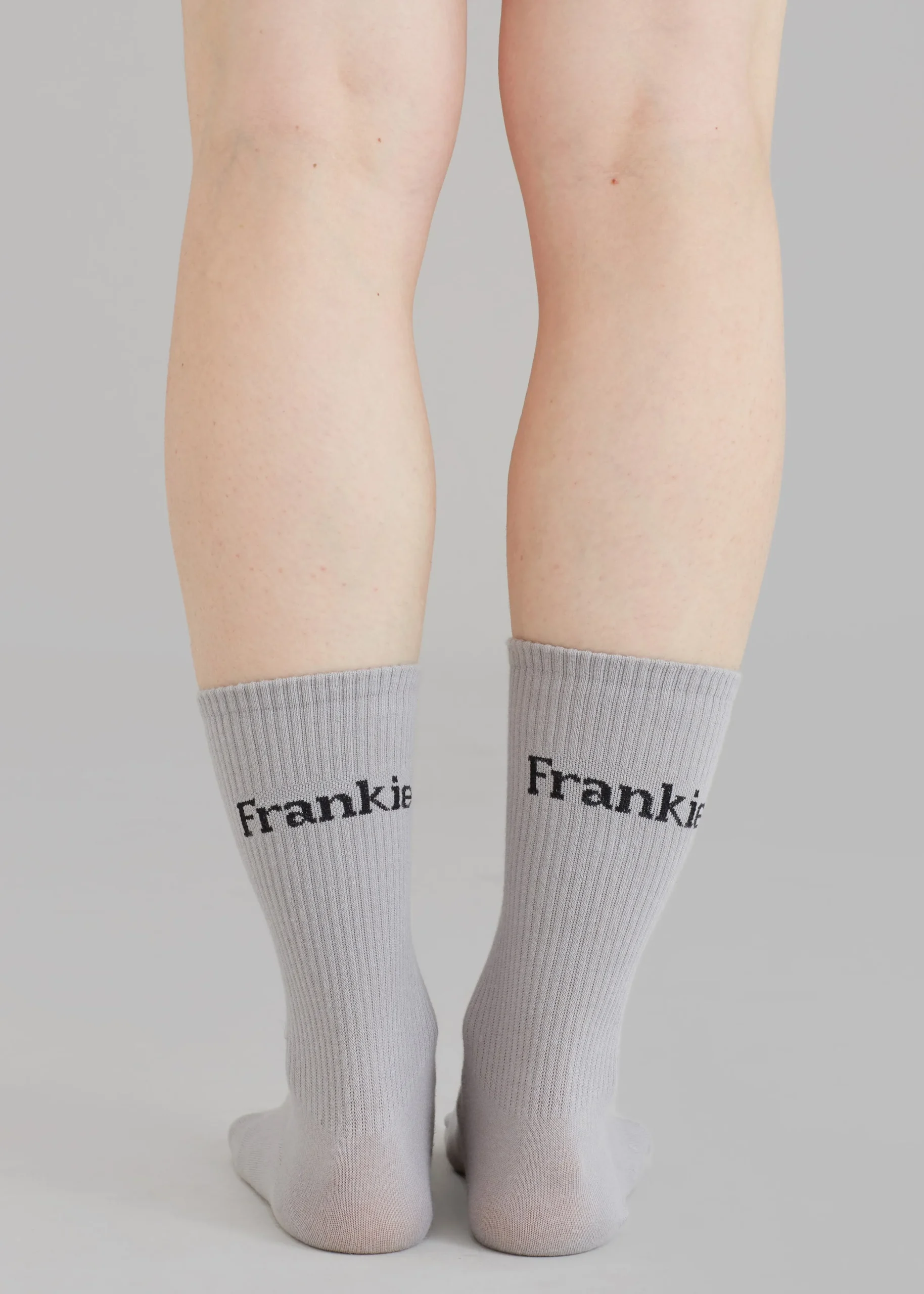 The Frankie Shop Frankie In English Ribbed Socks Grey Clearance