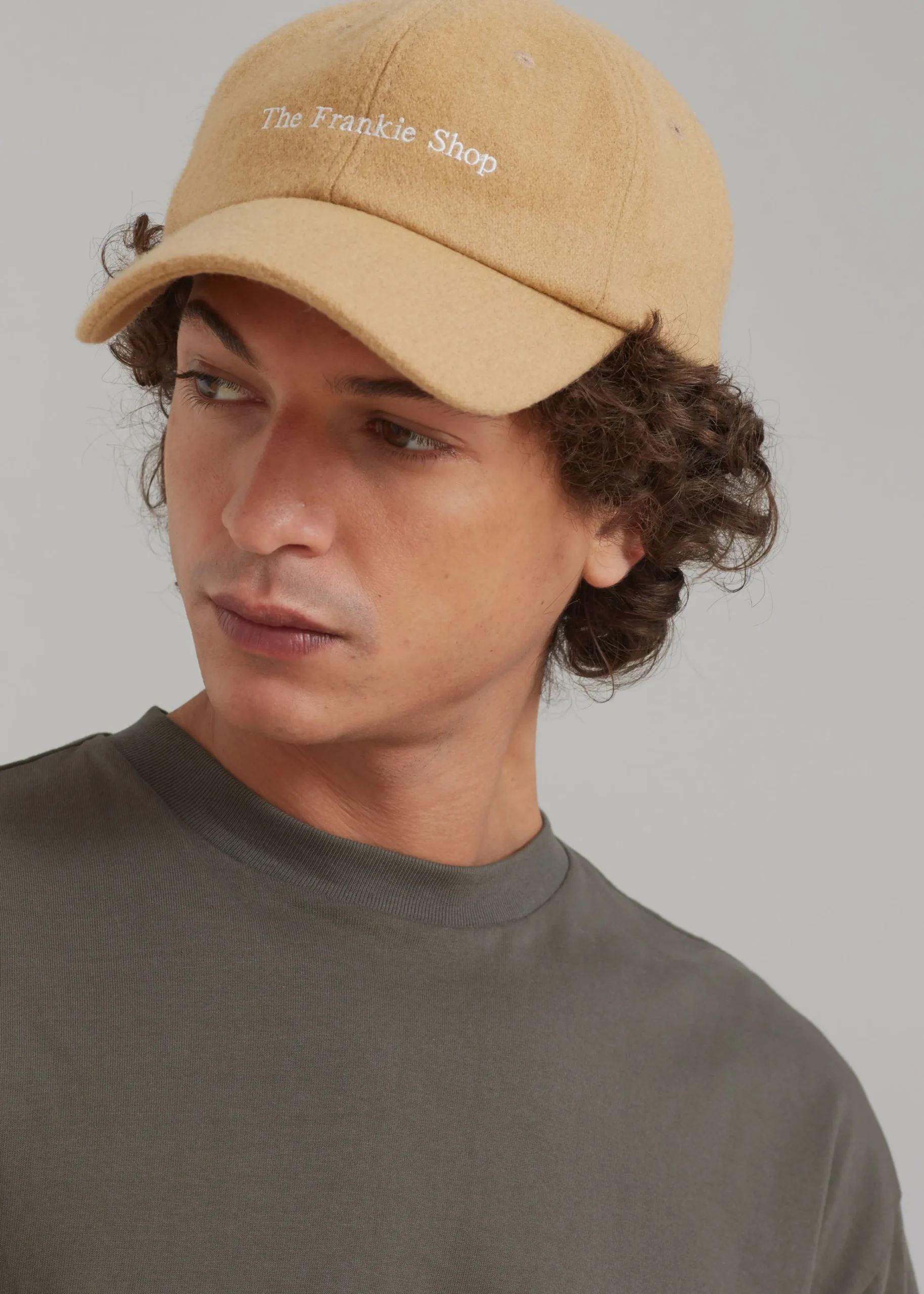 The Frankie Shop Frankie Wool Baseball Cap Caramel Hot
