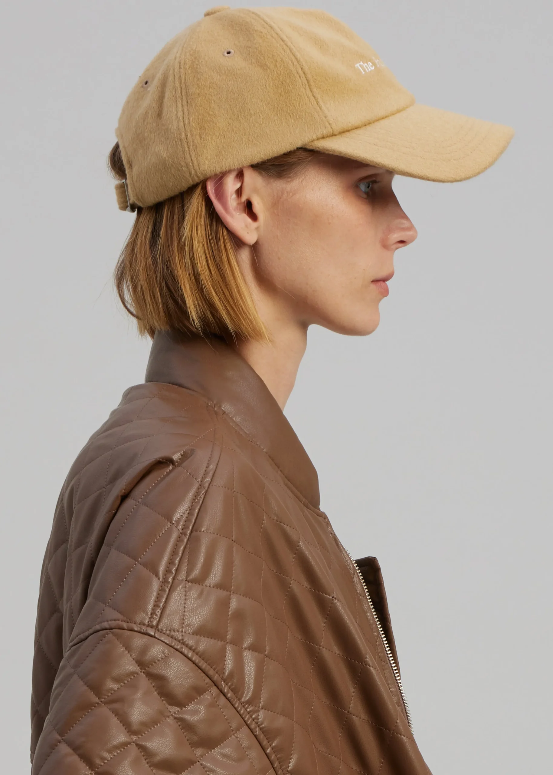 The Frankie Shop Frankie Wool Baseball Cap Caramel Hot