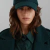 The Frankie Shop Frankie Wool Baseball Cap Bottle Green Best