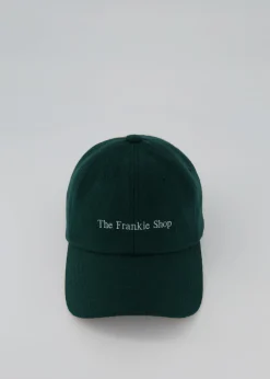 The Frankie Shop Frankie Wool Baseball Cap Bottle Green Best