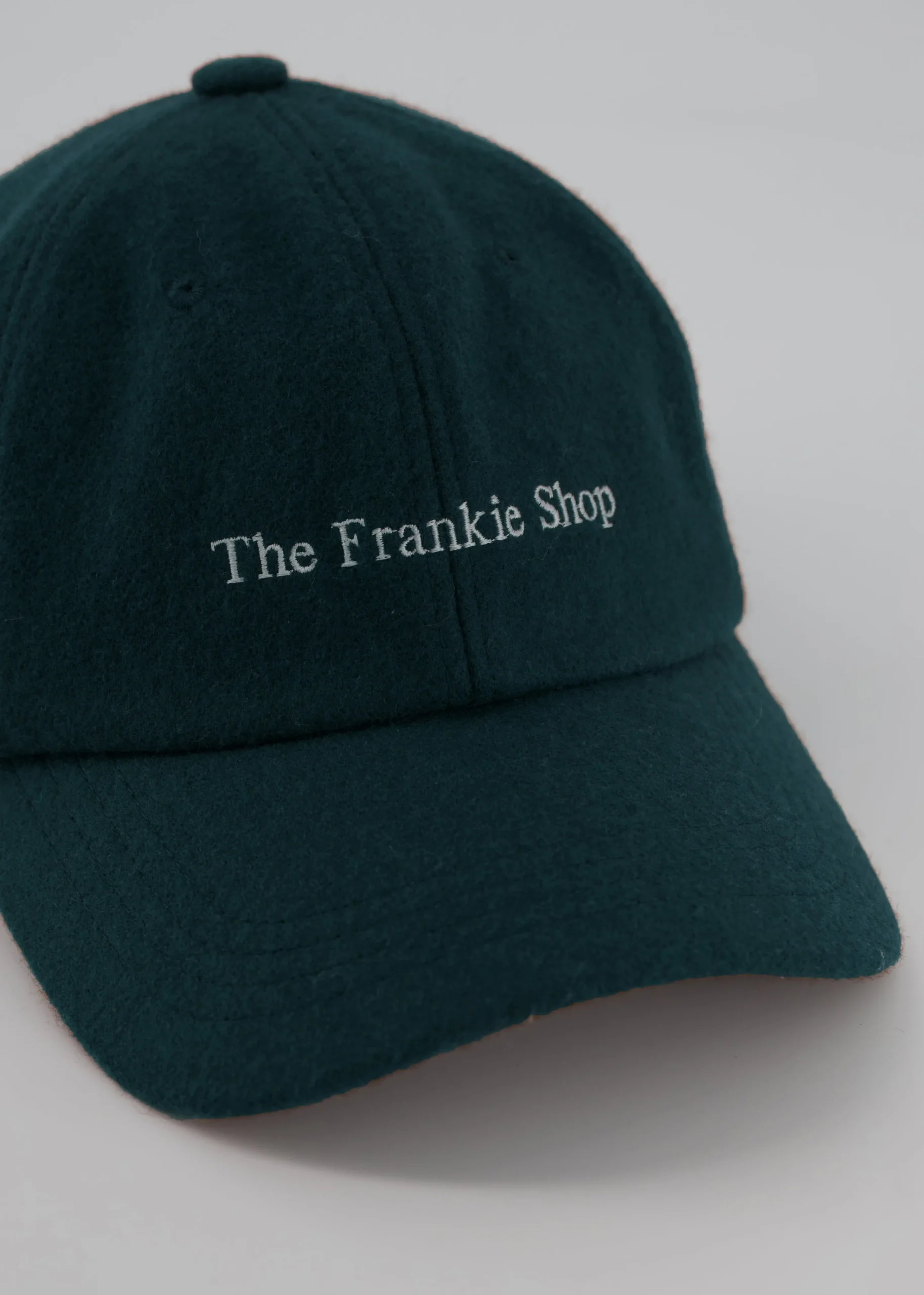 The Frankie Shop Frankie Wool Baseball Cap Bottle Green Best