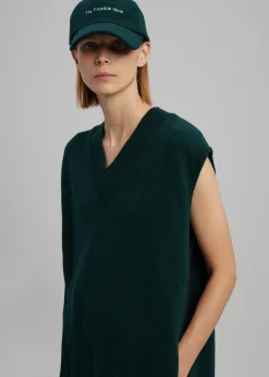 The Frankie Shop Frankie Wool Baseball Cap Bottle Green Best