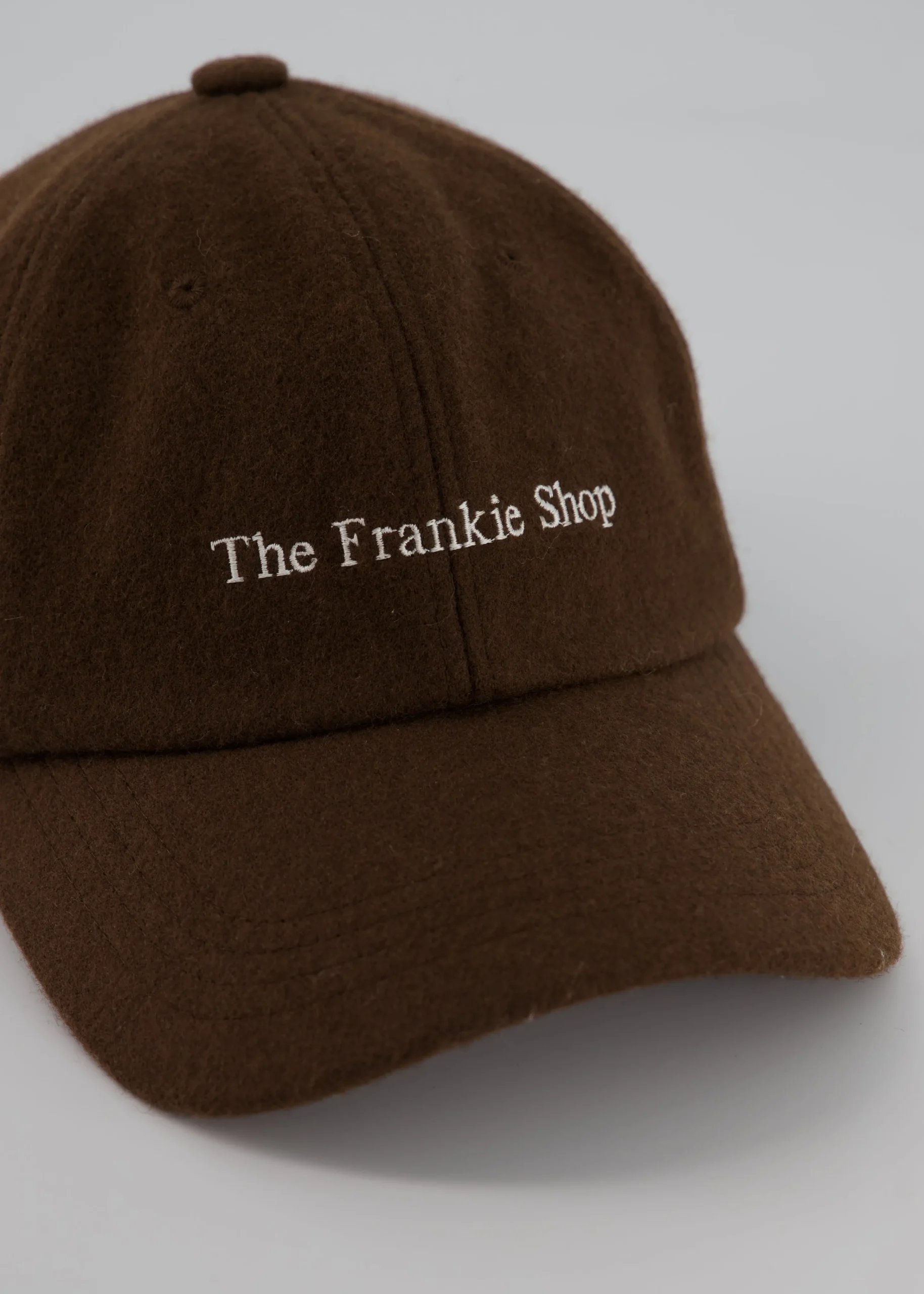 The Frankie Shop Frankie Wool Baseball Cap Chocolate Outlet