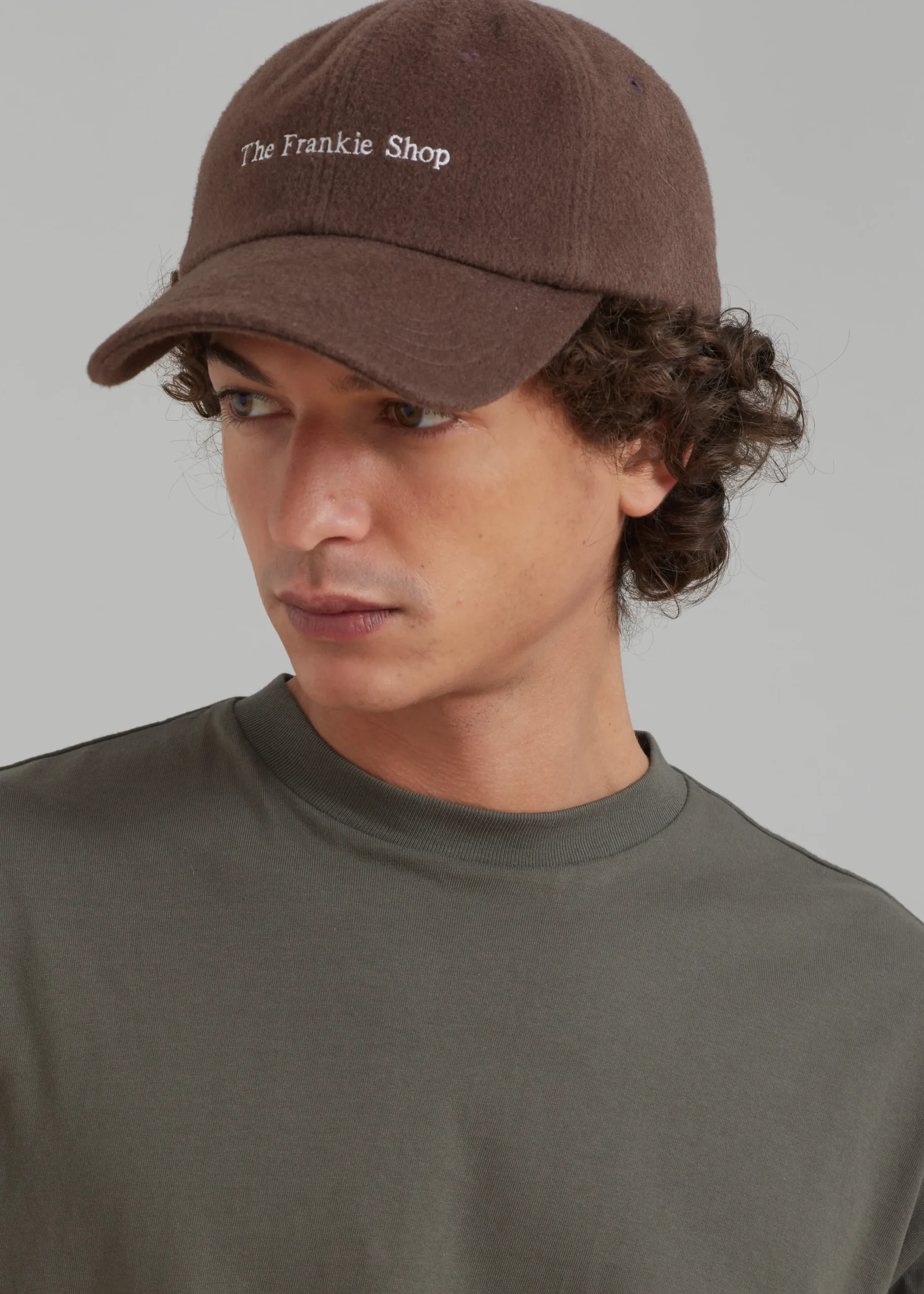 The Frankie Shop Frankie Wool Baseball Cap Chocolate Outlet