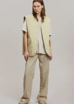 The Frankie Shop Gaby Reversible Vest Mastic New