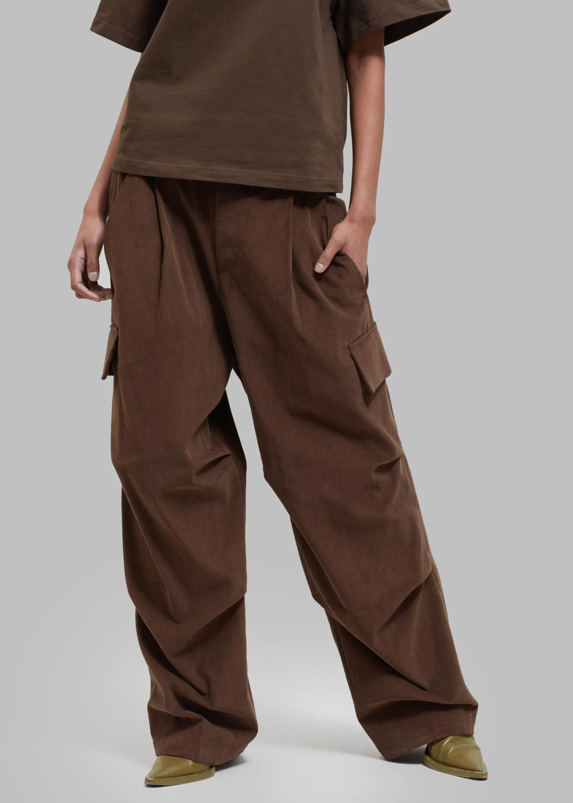 The Frankie Shop Garnett Corduroy Pants Brown Sale