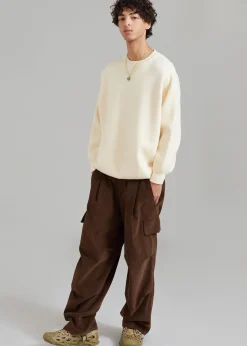 The Frankie Shop Garnett Corduroy Pants Brown Sale