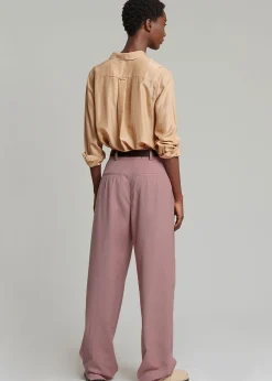 The Frankie Shop Gelso Pleated Trousers Rose Best