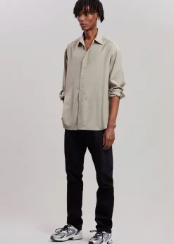 The Frankie Shop Gelso Shirt Light Taupe Melange Online
