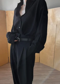 The Frankie Shop Gelso Shirt Black Discount