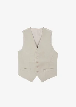 The Frankie Shop Gelso Waistcoat Light Taupe Melange