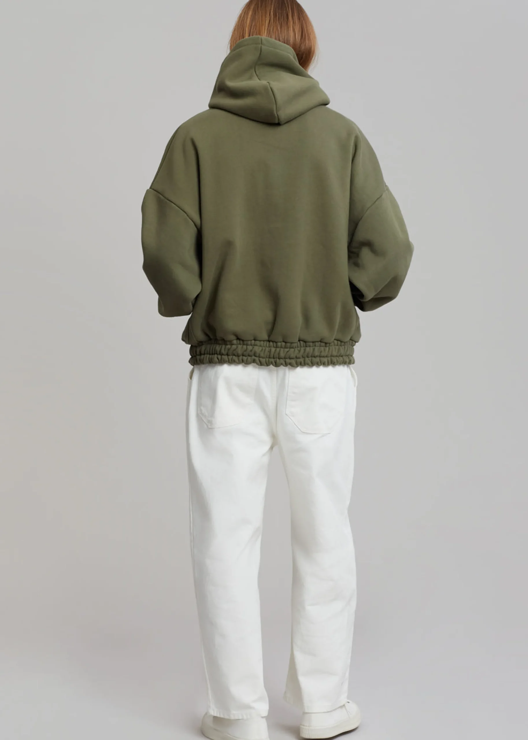 The Frankie Shop Gene Hoodie Dark Olive Clearance