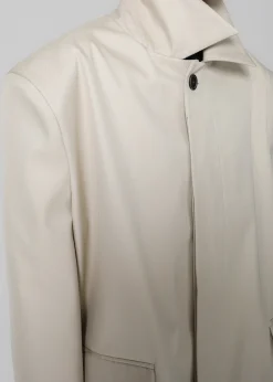The Frankie Shop Ghent Padded Shoulder Trench Beige Online