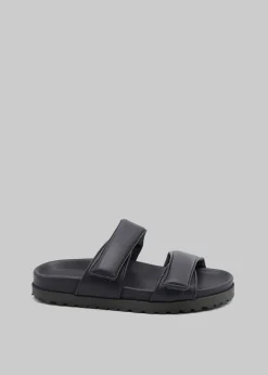 The Frankie Shop Gia X Pernille Double Strap Sandal Anthracite Outlet