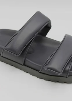 The Frankie Shop Gia X Pernille Double Strap Sandal Anthracite Outlet
