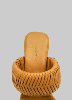 The Frankie Shop Gia X Rhw Toe Ring Mule Golden Brown Outlet