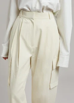 The Frankie Shop Gianna Cargo Pants Cream Sale