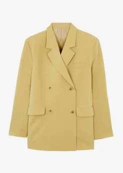 The Frankie Shop Girona Open Back Blazer Cornsilk Best