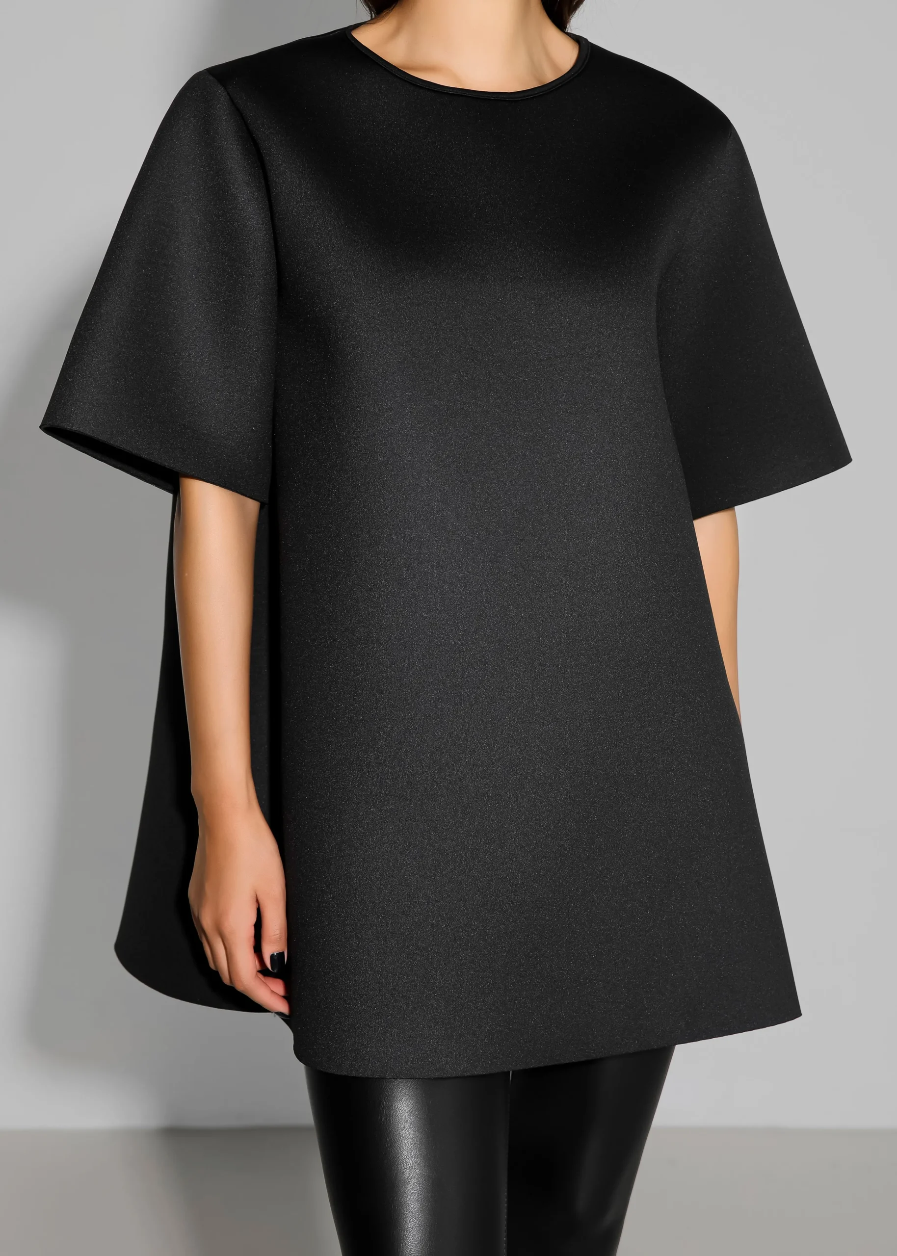 The Frankie Shop Giza Neoprene Mini Dress Black Discount