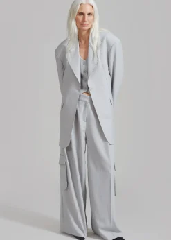 The Frankie Shop Gladys Blazer Grey Sale