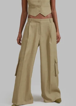 The Frankie Shop Gladys Cargo Pants Khaki