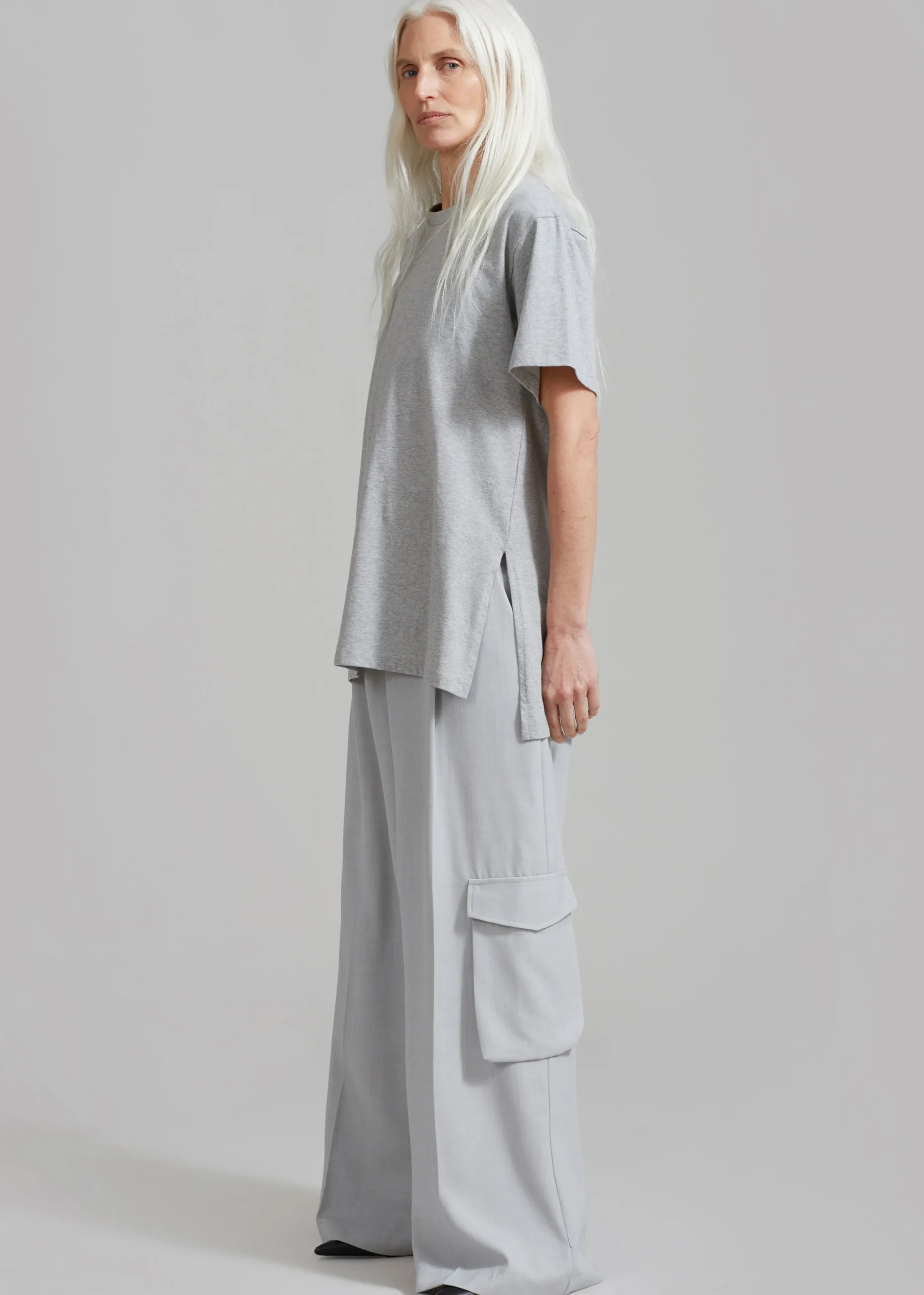 The Frankie Shop Gladys Cargo Pants Grey Best