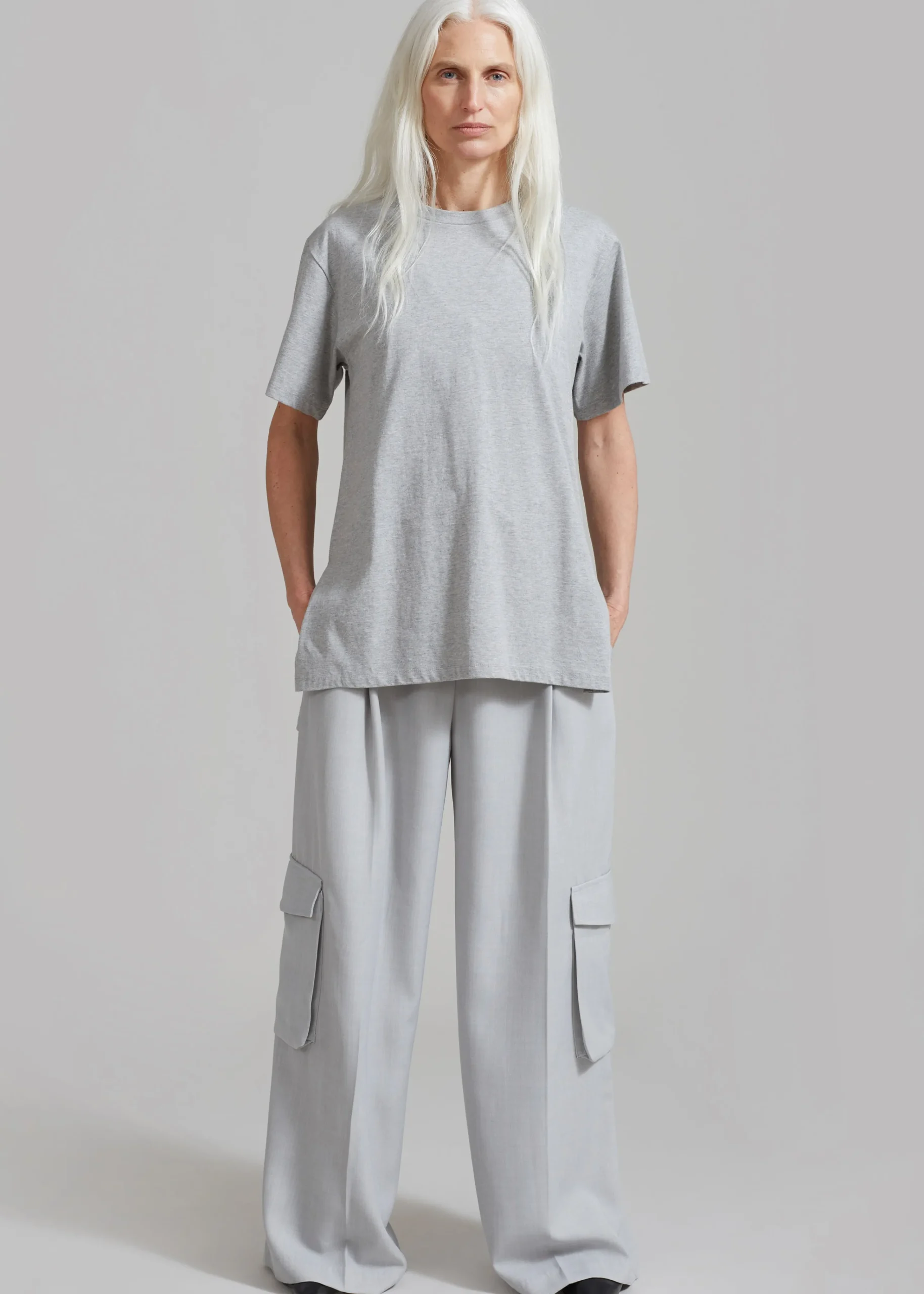 The Frankie Shop Gladys Cargo Pants Grey Best
