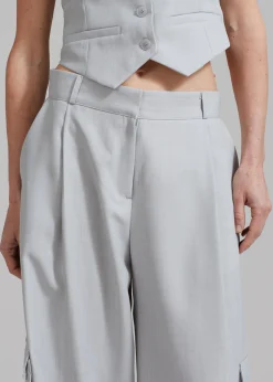 The Frankie Shop Gladys Cargo Pants Grey Best