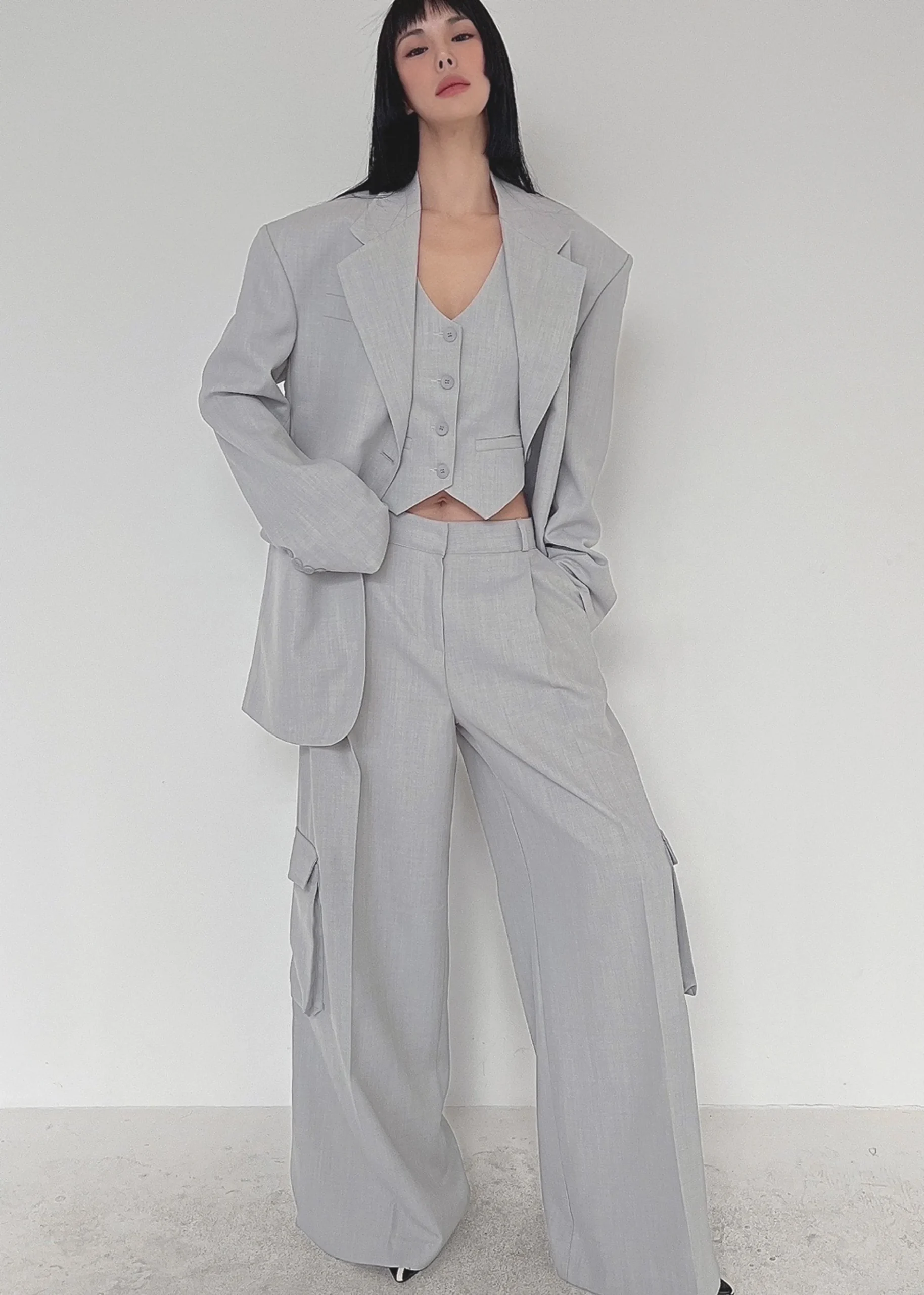 The Frankie Shop Gladys Vest Grey Best