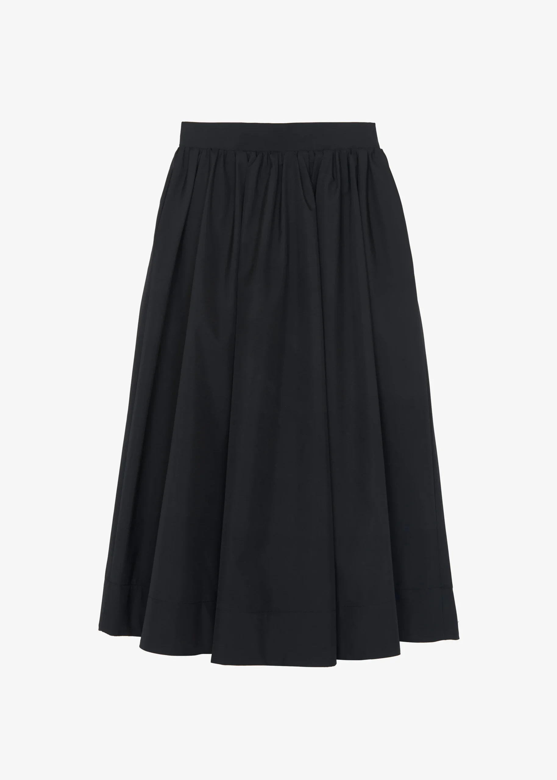 The Frankie Shop Grace Pleated Midi Skirt Black Outlet