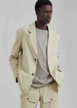 The Frankie Shop Grant Blazer Slate Green Sale