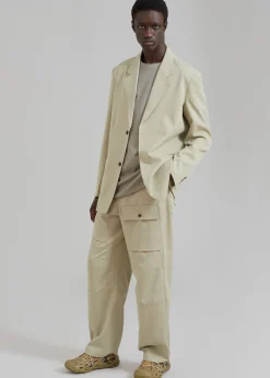 The Frankie Shop Grant Blazer Slate Green Sale
