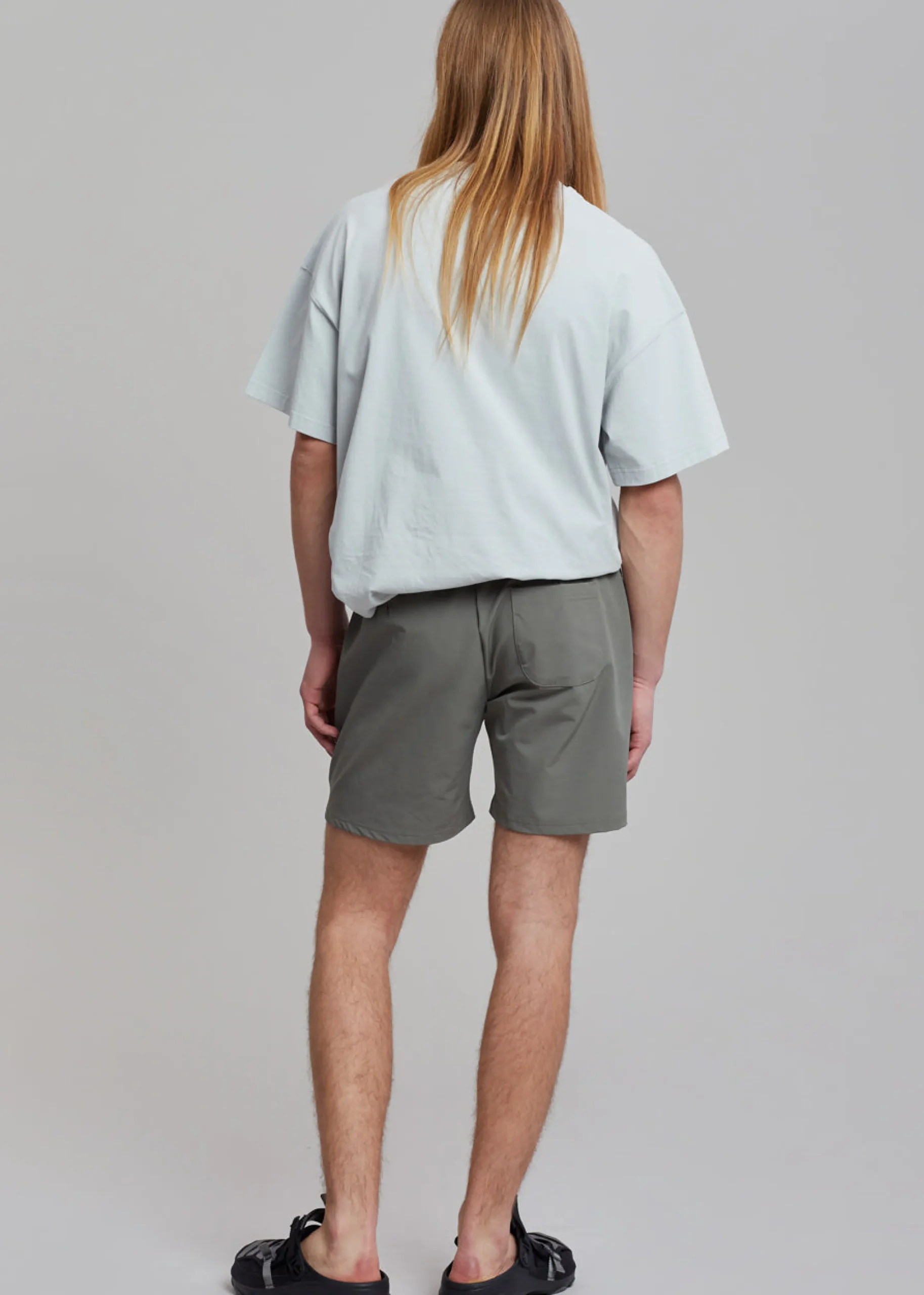 The Frankie Shop Guido Nylon Shorts Grey Hot