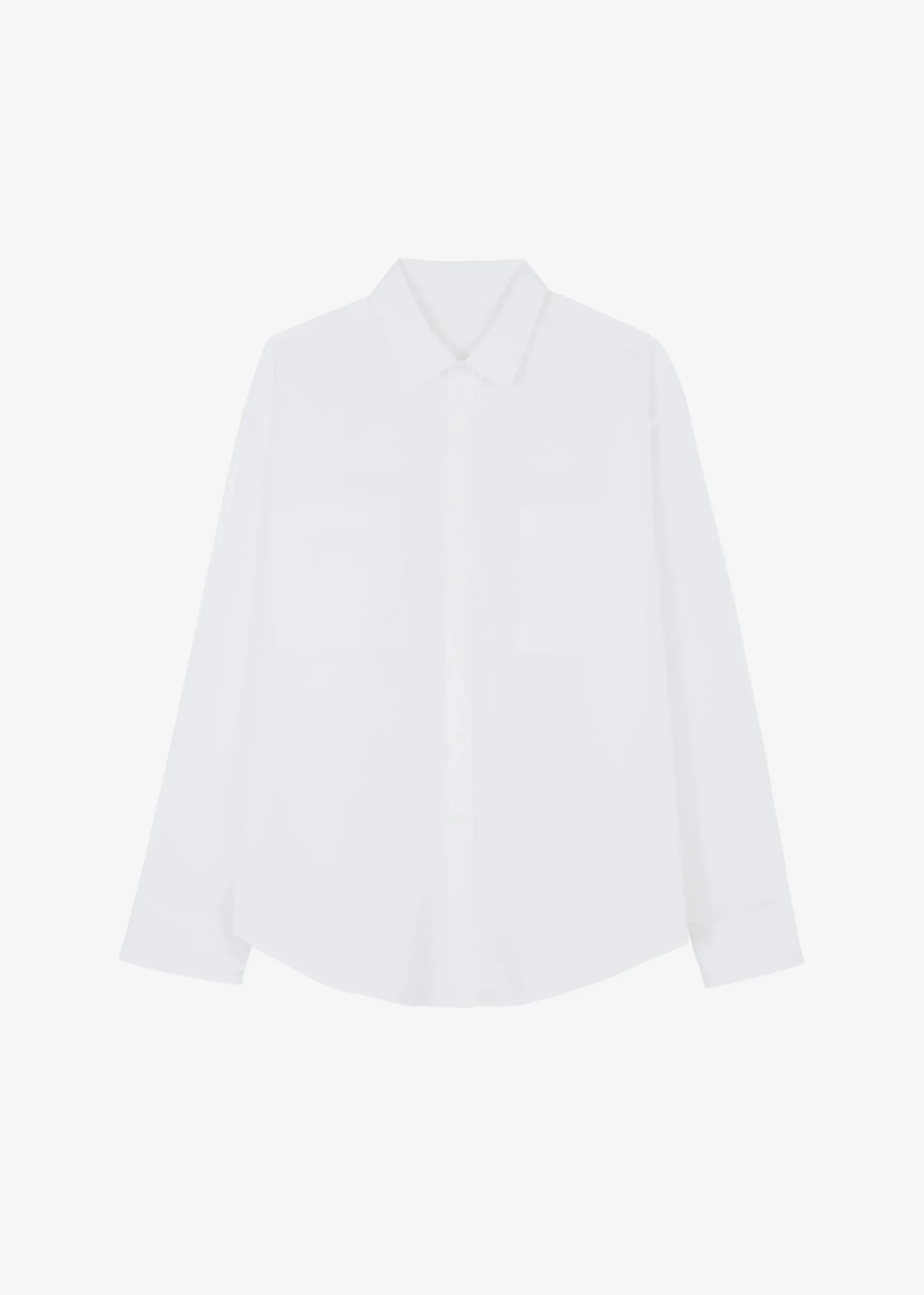 The Frankie Shop Gus Oversized Shirt White Discount