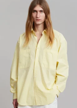 The Frankie Shop Gus Oversized Shirt Lemon Best