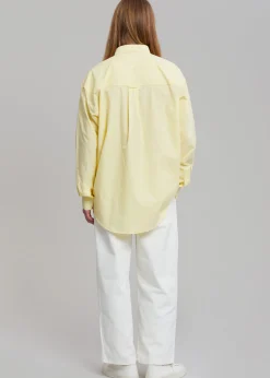 The Frankie Shop Gus Oversized Shirt Lemon Best