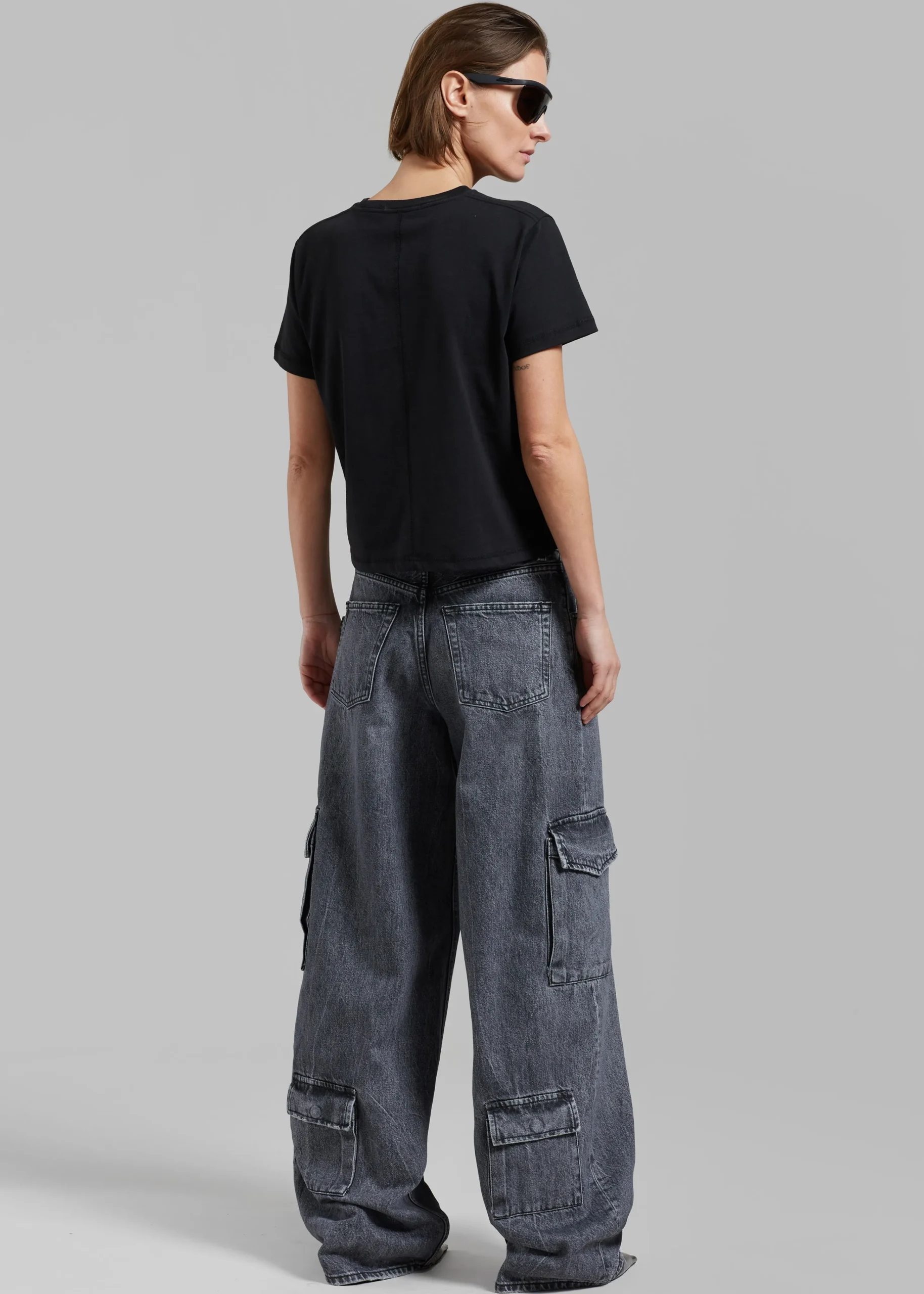 The Frankie Shop Haikure Bethany Cargo Pants Marble Black Online