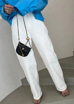 The Frankie Shop Hann Denim Pants White Sale
