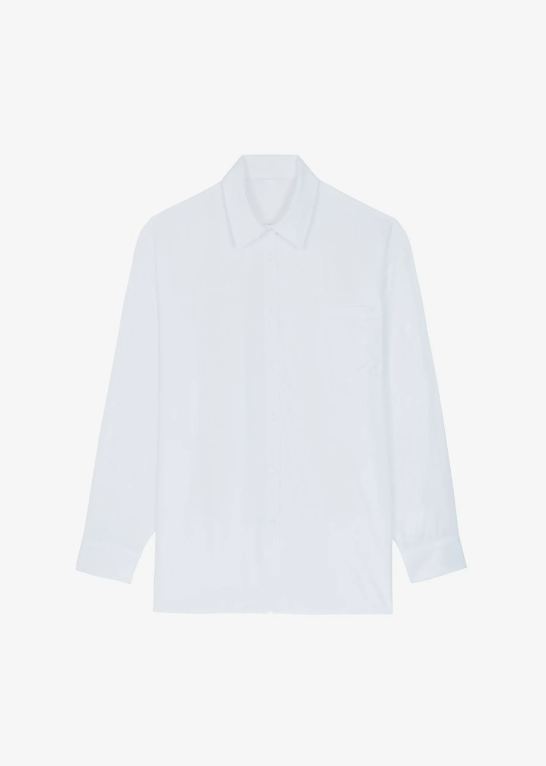 The Frankie Shop Hanna Silky Oversized Blouse White Sale